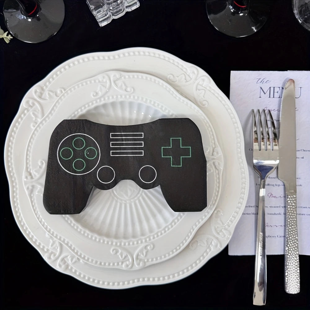 Game Controller Shape Napkins Pack of 20