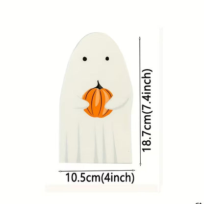 Halloween Paper Napkins in Ghost Shape Pack of 16