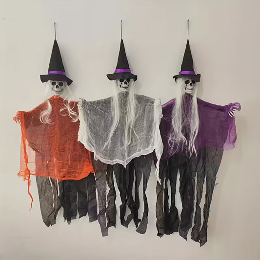 Halloween Witch Three Piece Hanging Ghosts