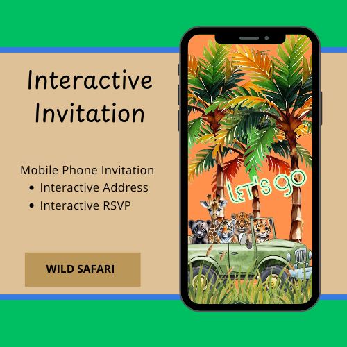 Wild Safari Interactive Video Invitation
