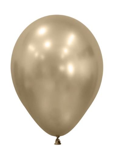 Silk Gold 12.5cm Latex Balloons Pack of 10