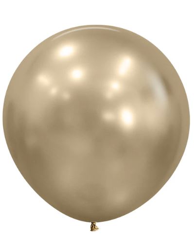 Silk Gold 45cm Latex Balloons Pack of 6