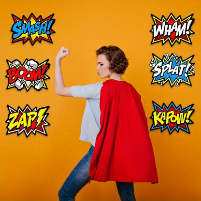 Superhero Paper Cut Out Wall Decor Pack of 6