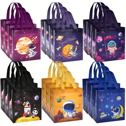 Space Planet Galaxy Tote Party Bags Pack of 18