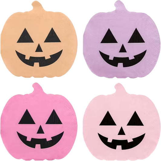 Halloween Pastel Pumpkin Paper Napkins Pack of 20