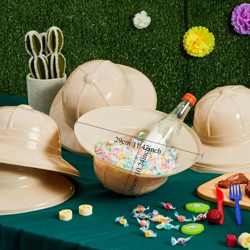 Safari Explorer Party Hats Durable plastic Pack of 15