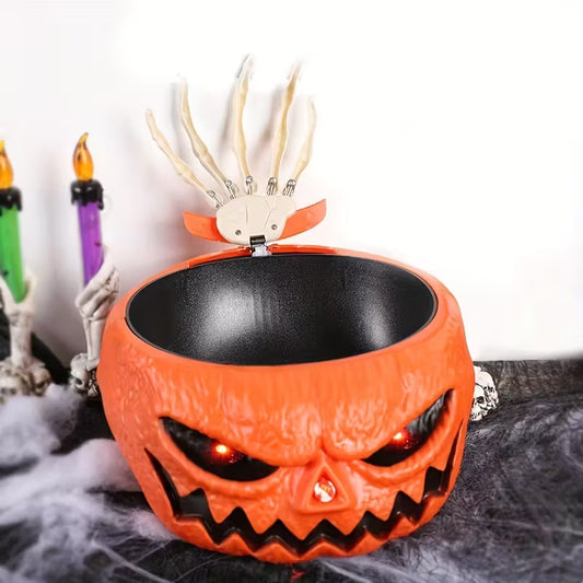 Pumpkin Hand Candy Bowl Animatronic