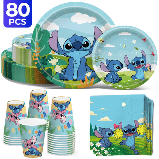 Stitch Party Tableware 3 Set for 20 guests