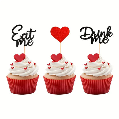Wonderland Cupcake Toppers pack of 24