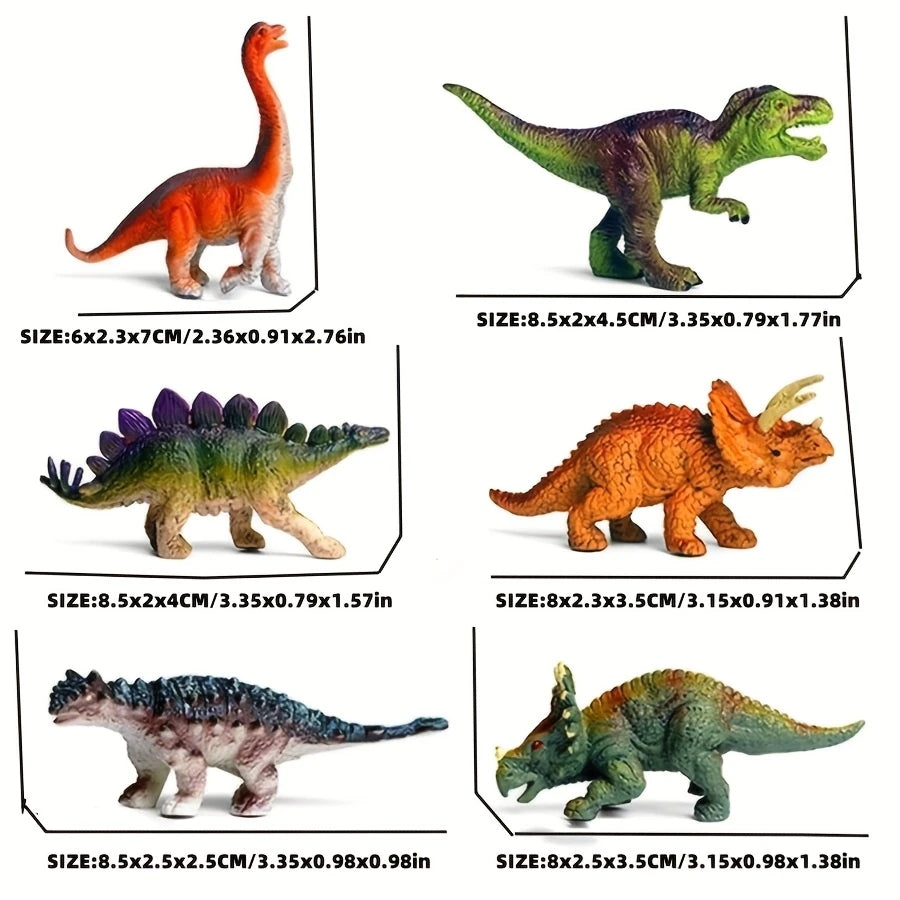 Dinosaur Toy Figurines Pack of 6