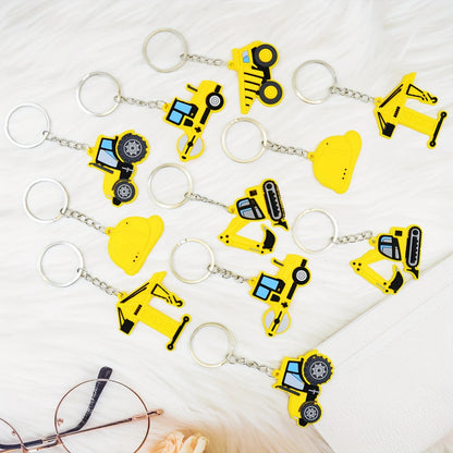 Construction Truck Keychains Pack of 12