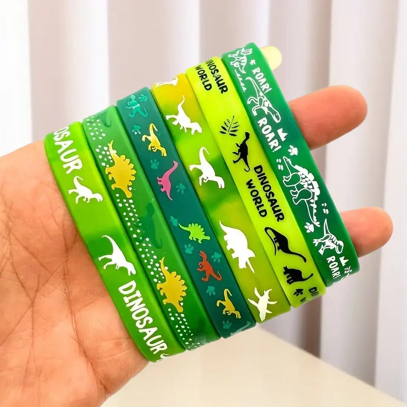 Dinosaur silicone bracelets Pack of 12