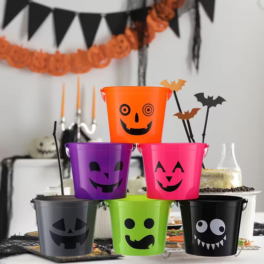 Halloween Plastic Buckets Pack of 12