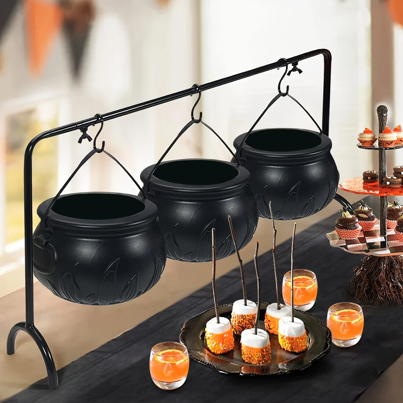 Halloween Witch Cauldron Serving Set of 3