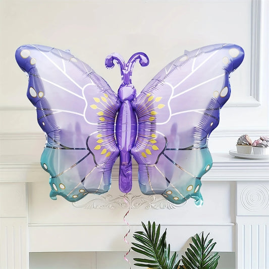 Gradient Butterfly Purple and Blue Foil Balloon
