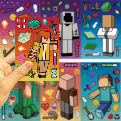 Minecraft Character Vinyl Stickers Pack of 8