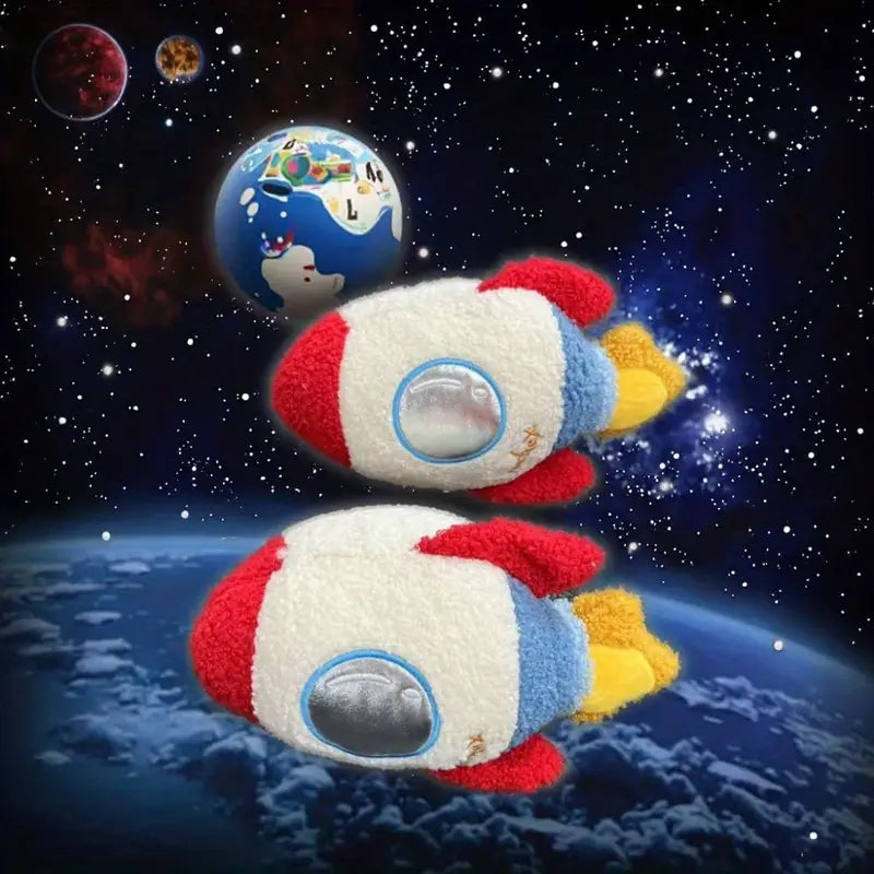 Rocket Shaped Plush Toy