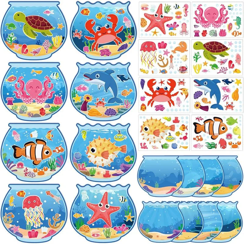 DIY Aquarium Scene Stickers 32 Sets