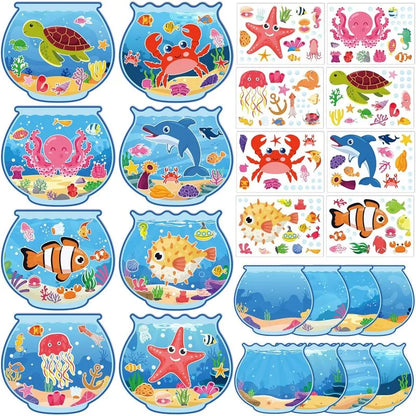 DIY Aquarium Scene Stickers 32 Sets