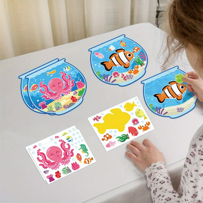 DIY Aquarium Scene Stickers 32 Sets