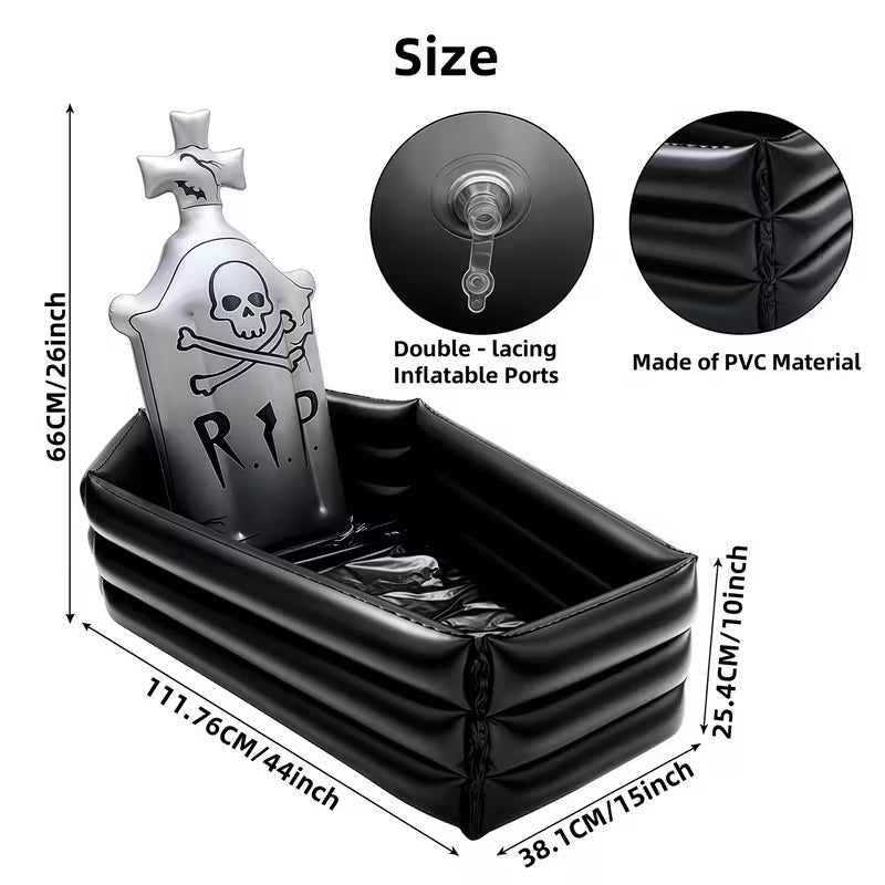 Inflatable PVC Graveyard Tombstone Drinks Holder