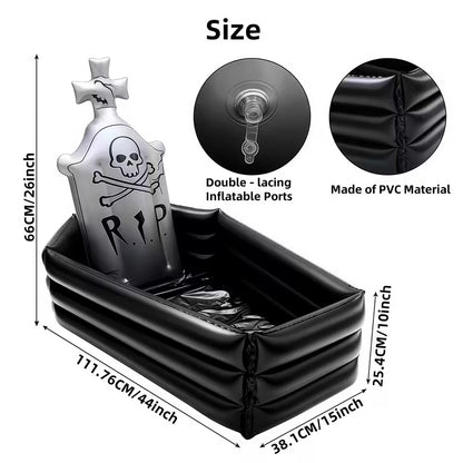 Inflatable PVC Graveyard Tombstone Drinks Holder