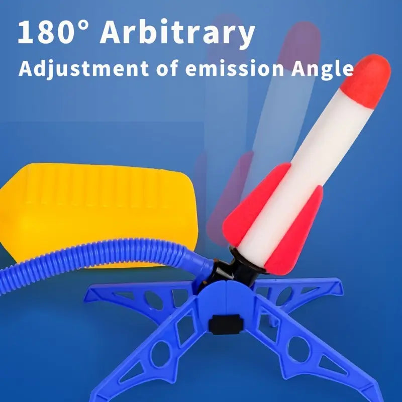 Toy Rocket Launchers with Foam Rockets And Foot-Pump Air Propulsion