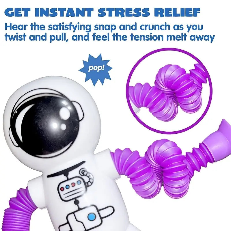 Astronaut Robot Telescopic Toy Favor Pack of 4