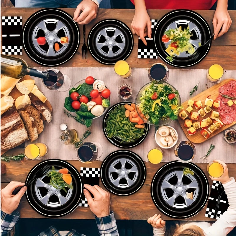 Racing Car Tableware Set for 10 Guests