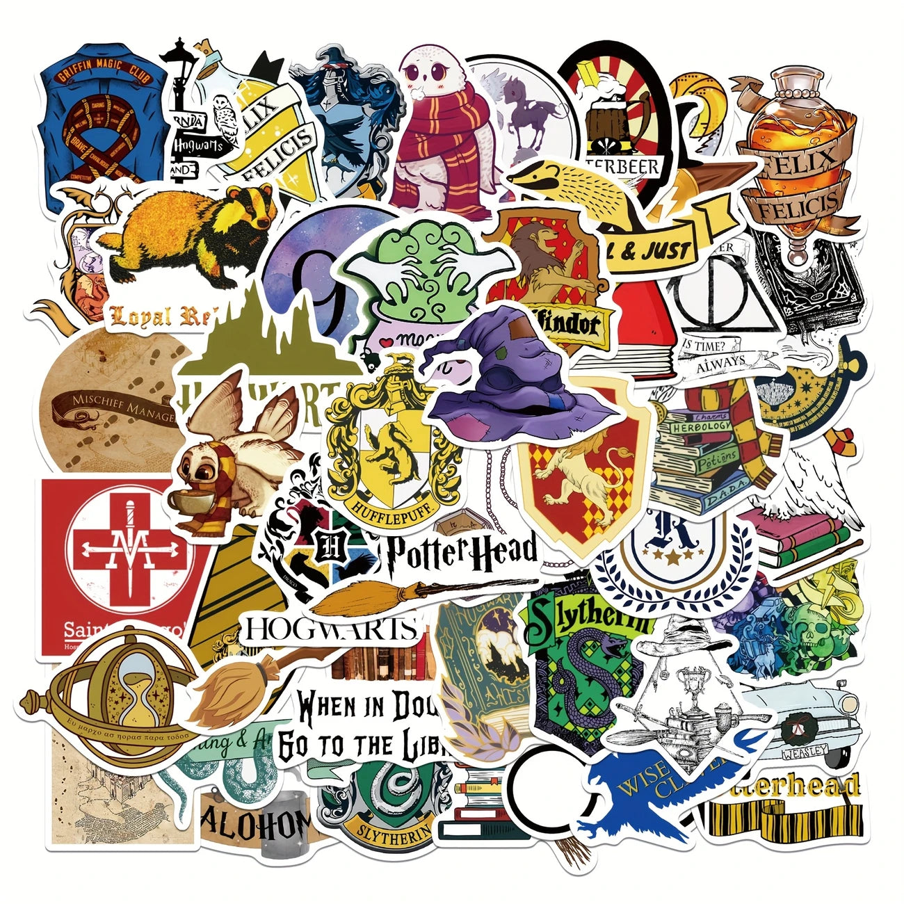 Harry Potter Assorted Stickers Pack of 50