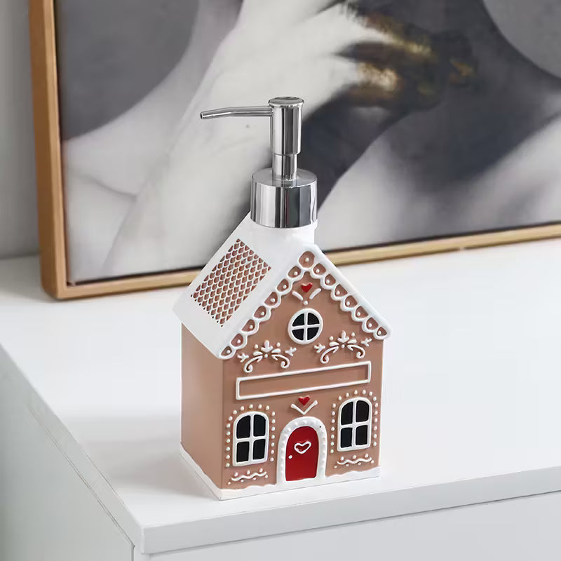 Christmas Gingerbread House Soap Dispenser