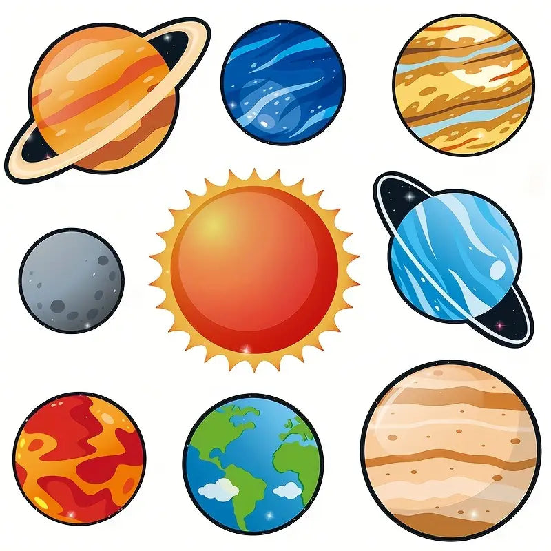 Solar System Wall Decor Pack of 45