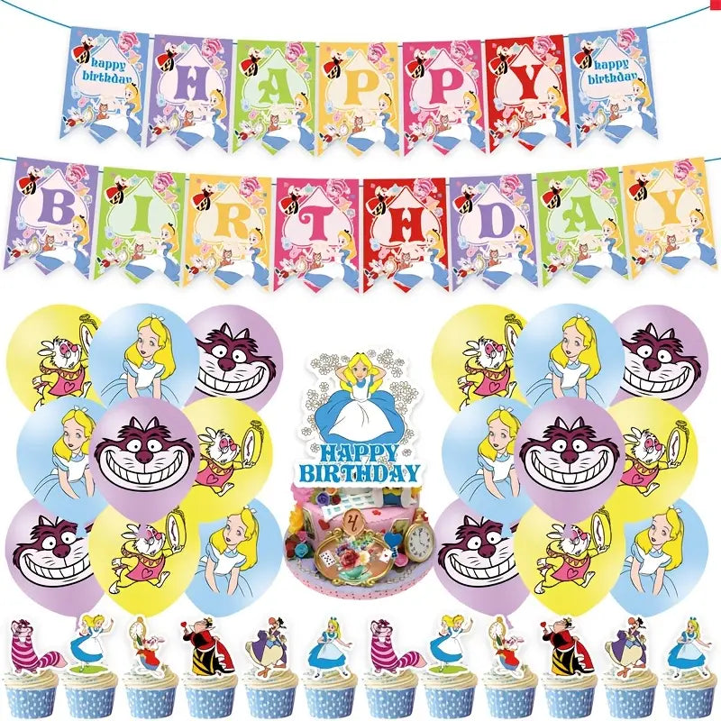 Alice in wonderland decorations kit