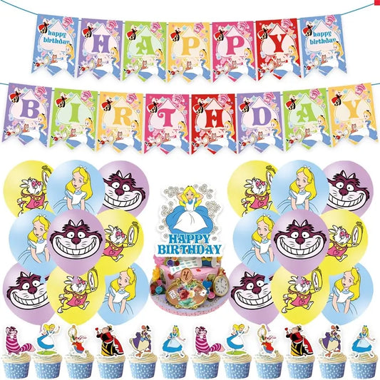 Alice in wonderland decorations kit