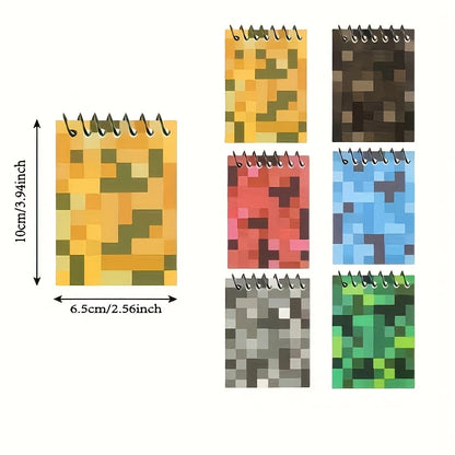Minecraft Mini Pixel Notepads Pack of 12