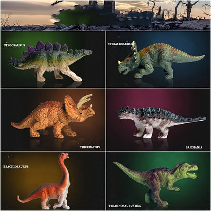 Dinosaur Toy Figurines Pack of 6