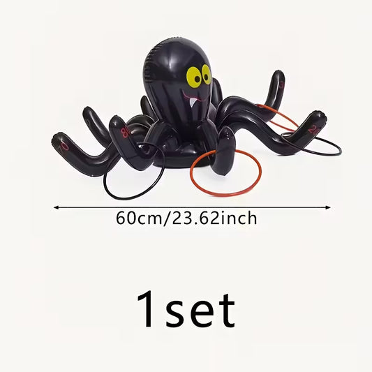 Inflatable Halloween Spider Ring Toss Game