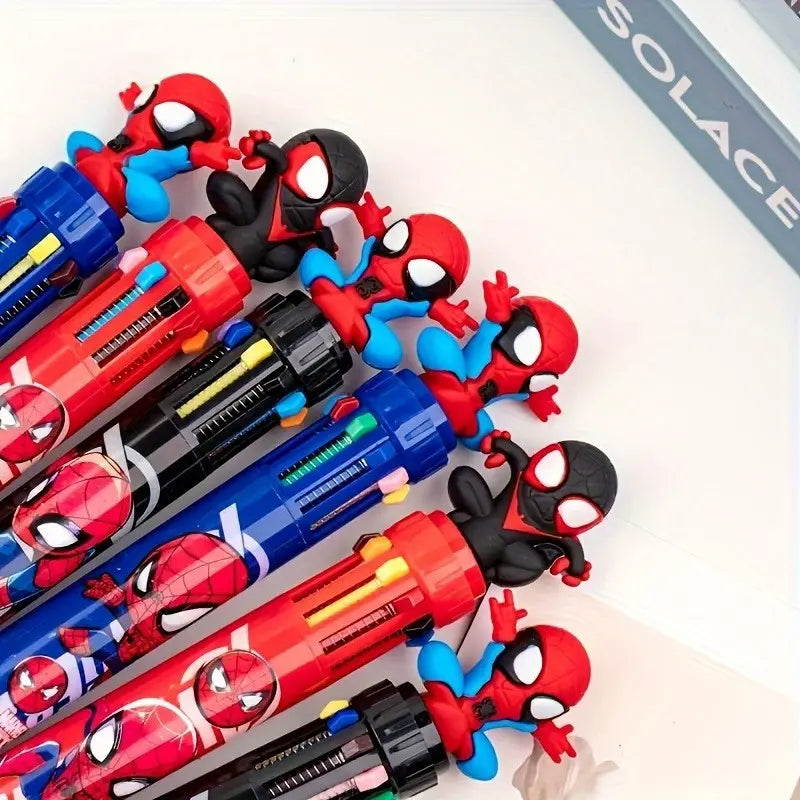 Spiderman Set of Multi-Color Pens Pack of 6
