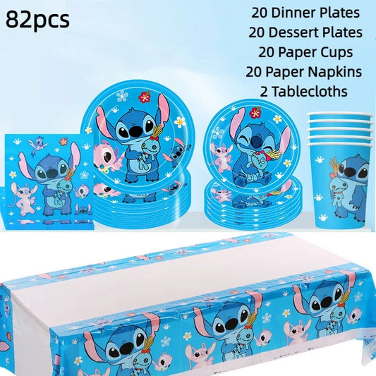 Stitch Party Tableware Set for 20 guests