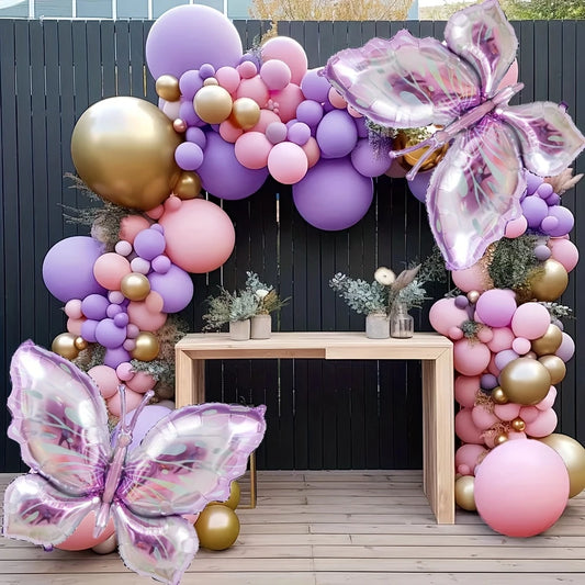 Butterfly Themed Balloon Garland