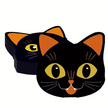 Halloween Black Cat Shaped Paper Napkins Pack of 16