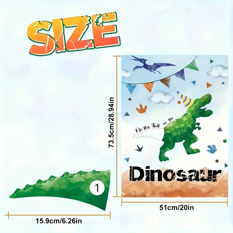 Dinosaur Game Pin The Tail Set
