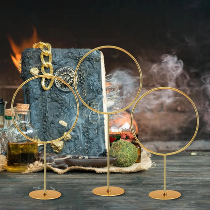 Harry Potter Iron Rings and Golden Snitch Wings Table Decor