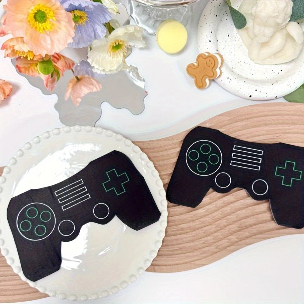 Game Controller Shape Napkins Pack of 20