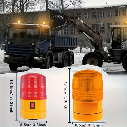 Rotatable RED LED Light with a Magnetic Base for Cars