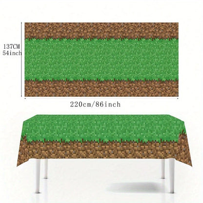 Minecraft Pixel Plastic Tablecover