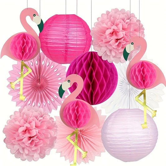 Tropical Pink Flamingo Party Decorations