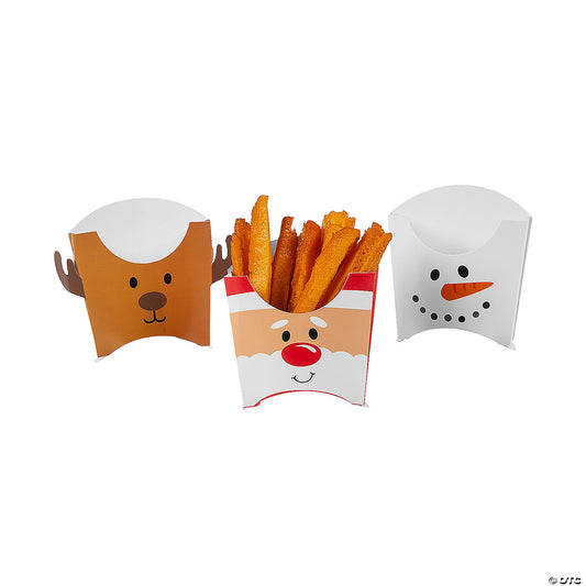 Christmas French Fries Boxes Pack of 12