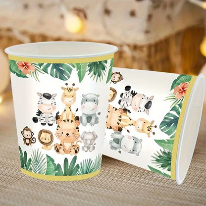 Jungle Safari Party Tableware Set for 20 Guests