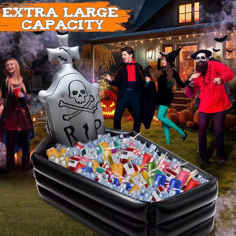 Inflatable PVC Graveyard Tombstone Drinks Holder